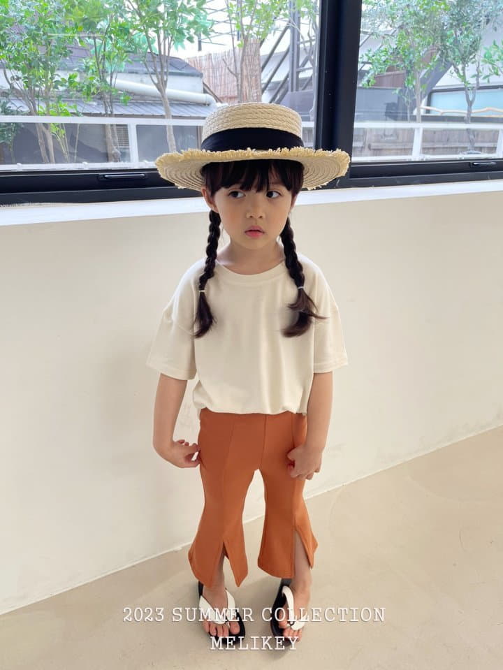 Melikey - Korean Children Fashion - #kidzfashiontrend - Cheese Slit Leggings - 2