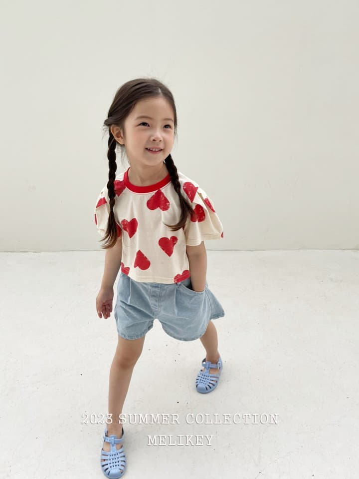 Melikey - Korean Children Fashion - #kidzfashiontrend - Love Crop Tee