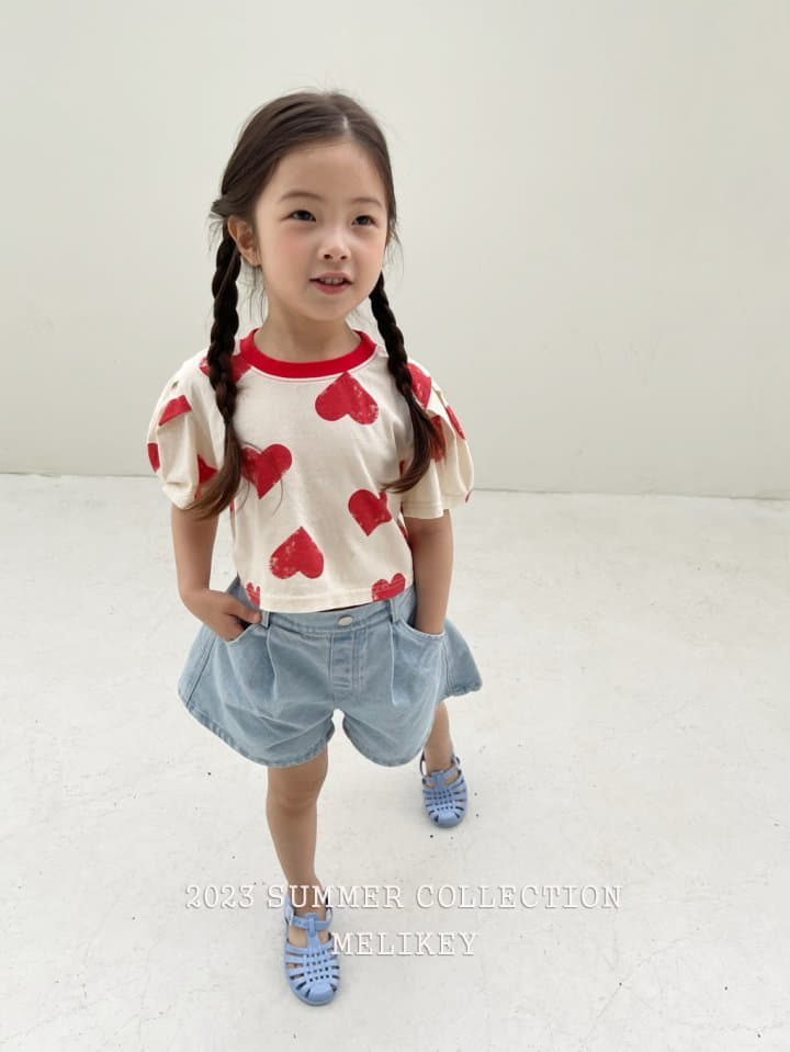 Melikey - Korean Children Fashion - #littlefashionista - Love Crop Tee - 3