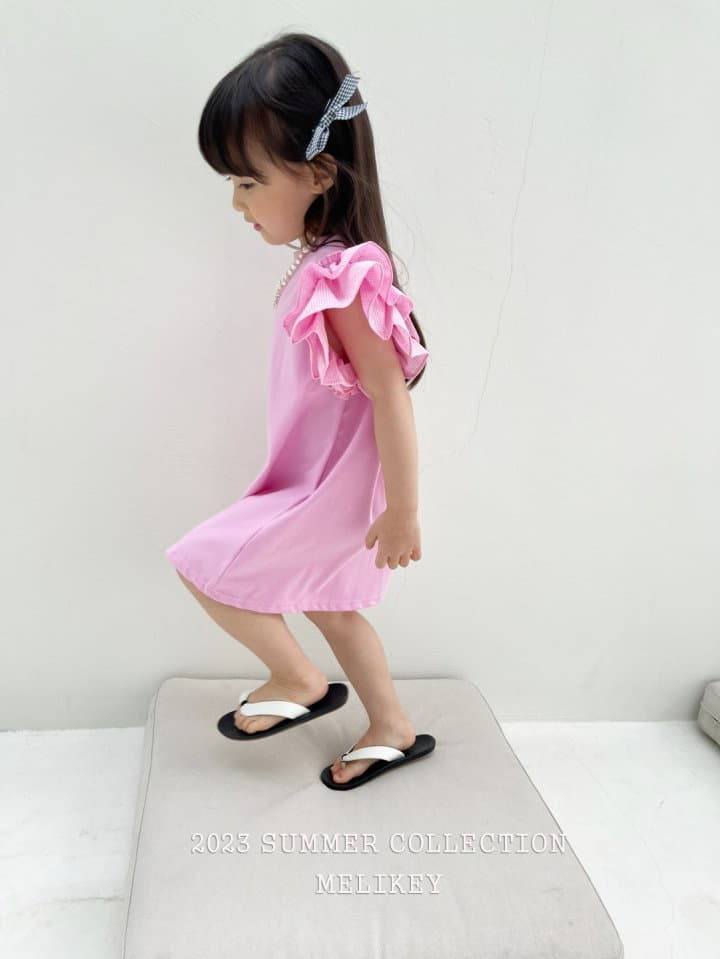 Melikey - Korean Children Fashion - #littlefashionista - Double Frill One-piece - 2