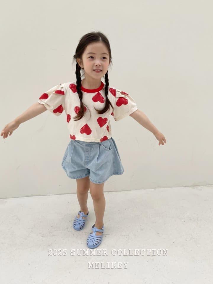 Melikey - Korean Children Fashion - #littlefashionista - Love Crop Tee - 4