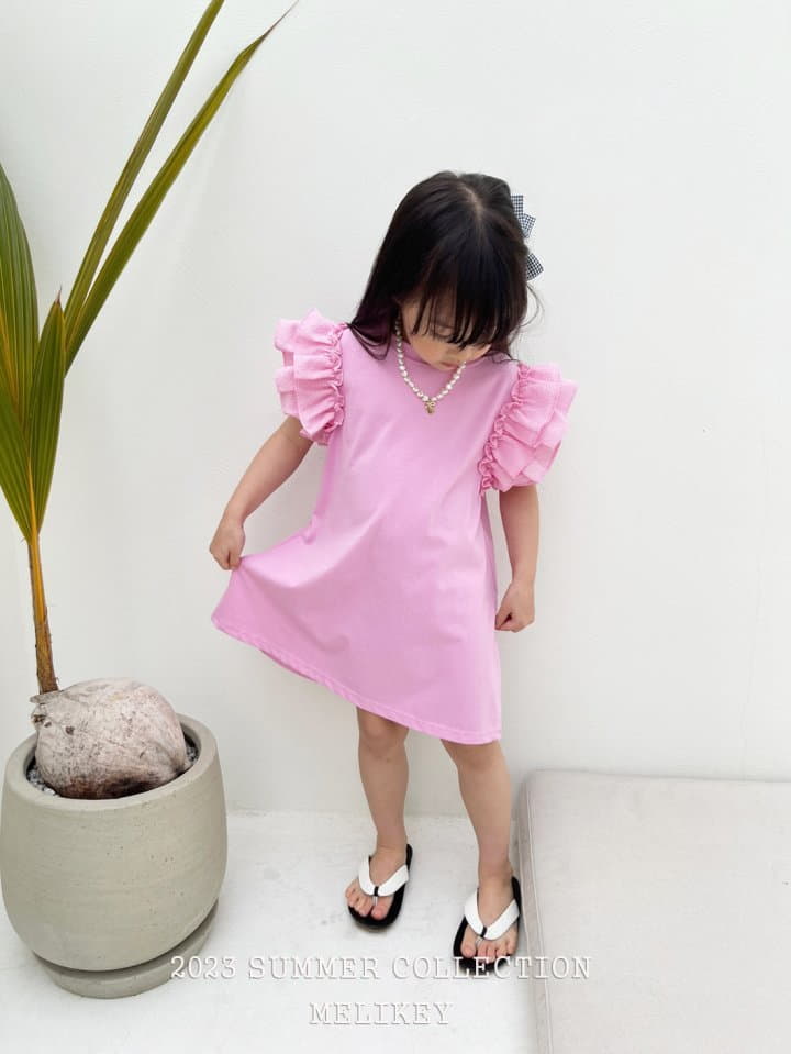 Melikey - Korean Children Fashion - #magicofchildhood - Double Frill One-piece - 3