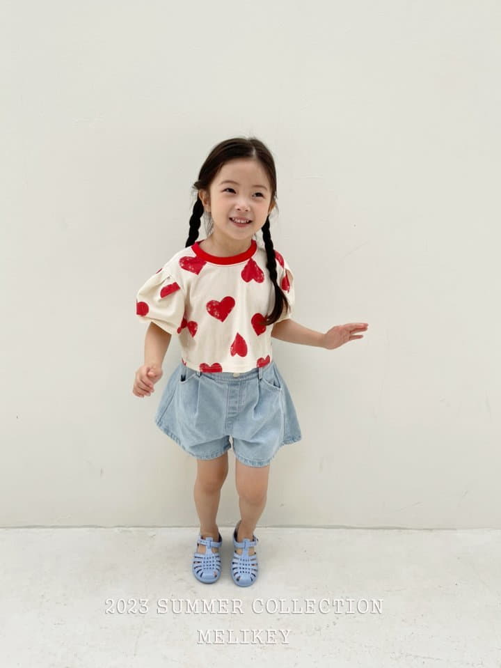Melikey - Korean Children Fashion - #minifashionista - Love Crop Tee - 5