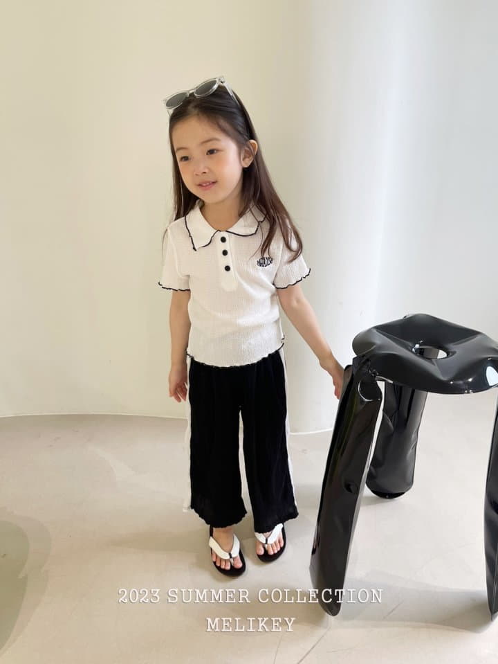 Melikey - Korean Children Fashion - #prettylittlegirls - Collar Pleats Tee - 8