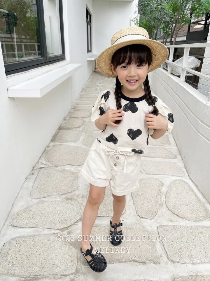 Melikey - Korean Children Fashion - #prettylittlegirls - Love Crop Tee - 6