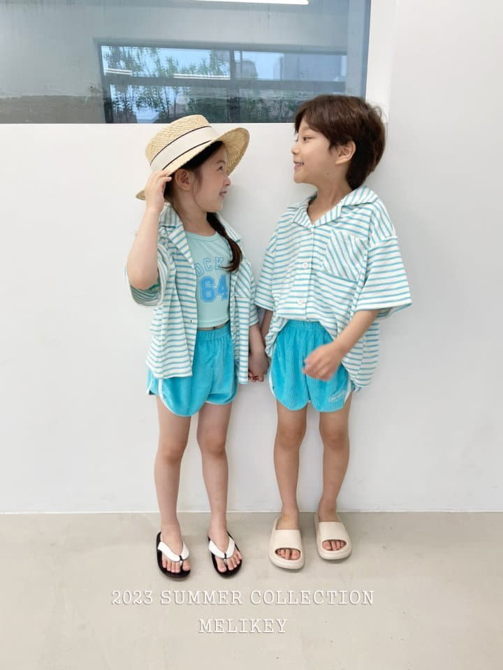 Melikey - Korean Children Fashion - #toddlerclothing - Stripes Terry Shirt - 3