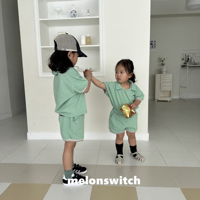 Melon Switch - Korean Children Fashion - #Kfashion4kids - Home Collar Top Bottom Set - 12
