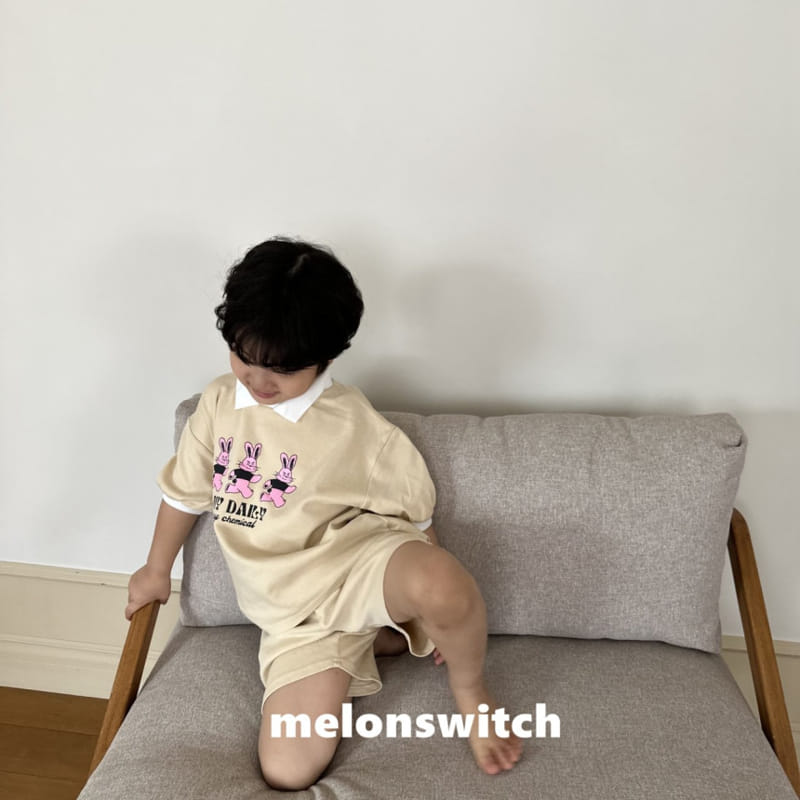 Melon Switch - Korean Children Fashion - #Kfashion4kids - Rabbit Collar Top Bottom Set - 7