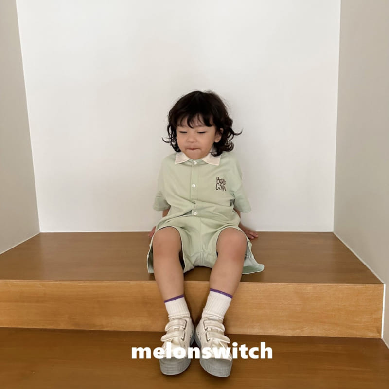 Melon Switch - Korean Children Fashion - #kidzfashiontrend - Potata Chip Top Bottom Set - 4