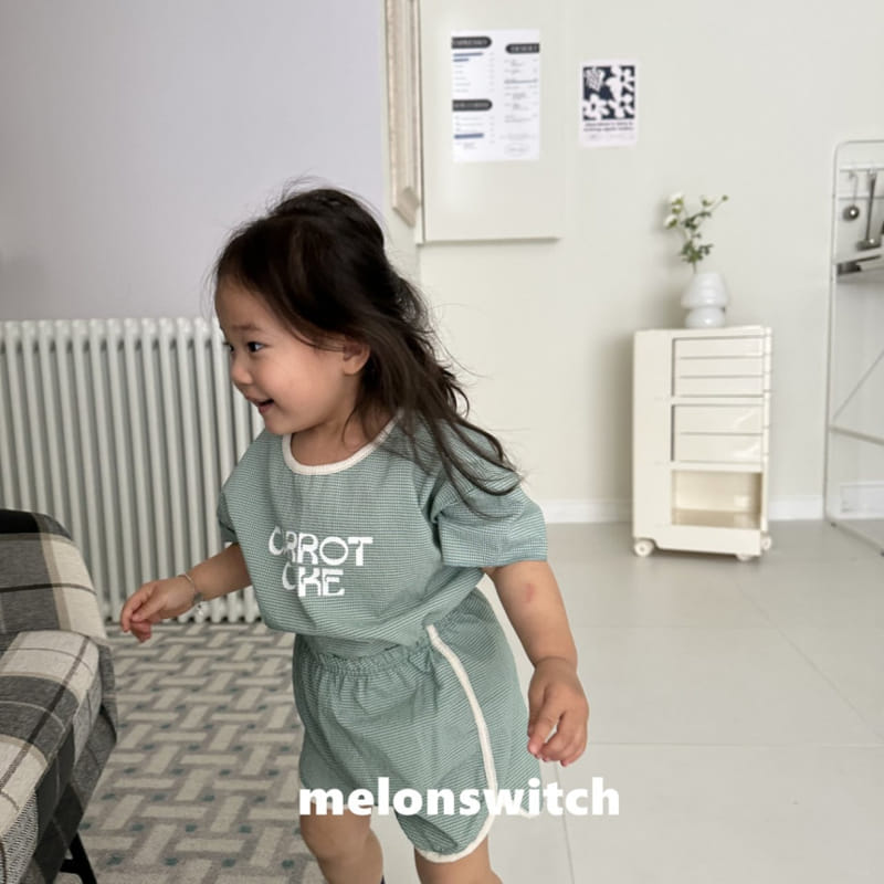 Melon Switch - Korean Children Fashion - #Kfashion4kids - Carrot Cake Top Bottom Set - 2
