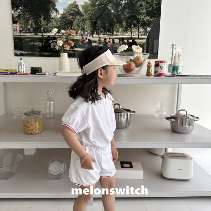 Melon Switch - Korean Children Fashion - #stylishchildhood - Home Collar Top Bottom Set - 4