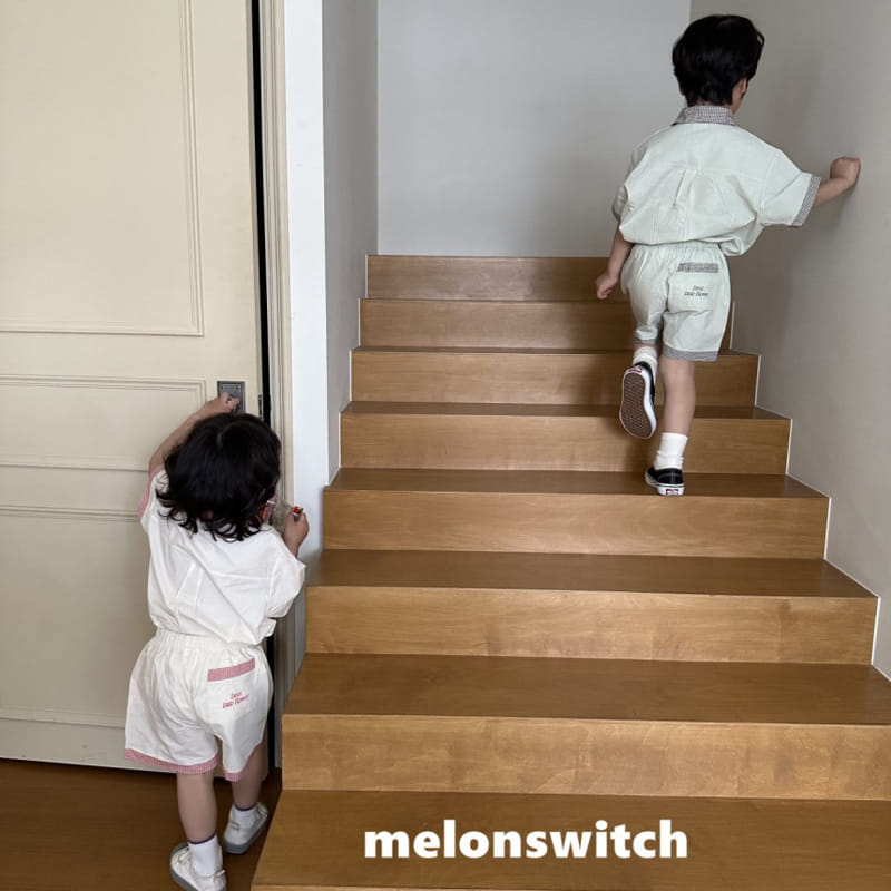 Melon Switch - Korean Children Fashion - #childofig - Dear Collar Top bottom Set - 7