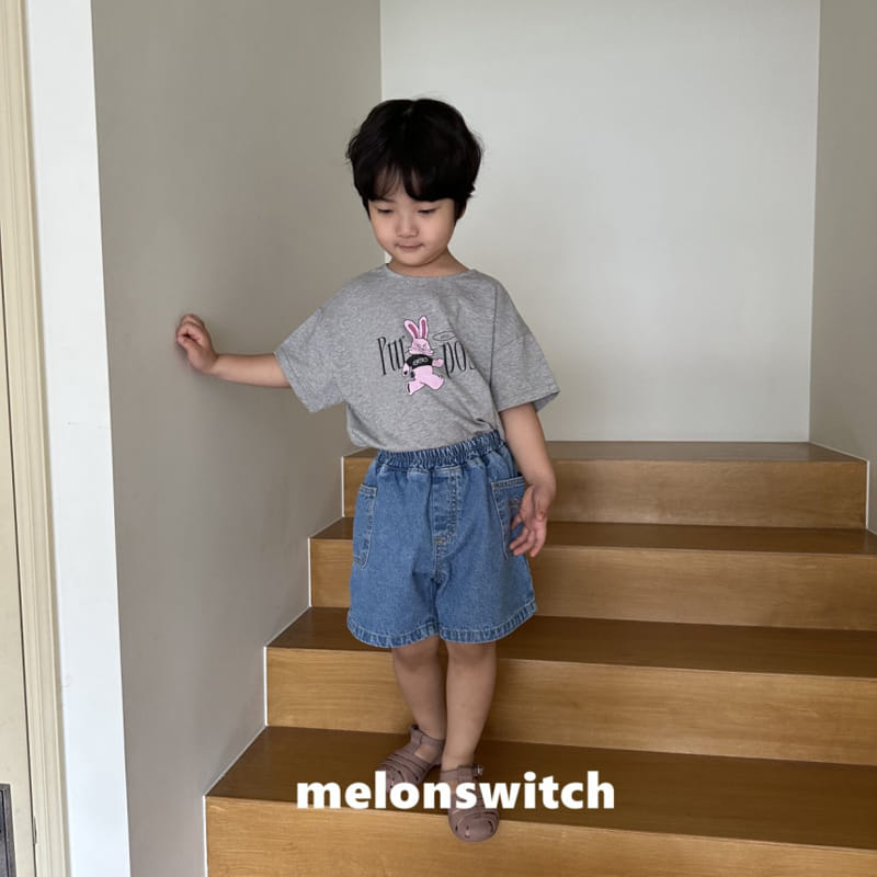 Melon Switch - Korean Children Fashion - #childofig - Pink Rabbit Tee - 8