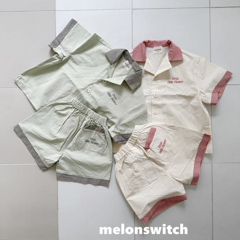 Melon Switch - Korean Children Fashion - #designkidswear - Dear Collar Top bottom Set - 10