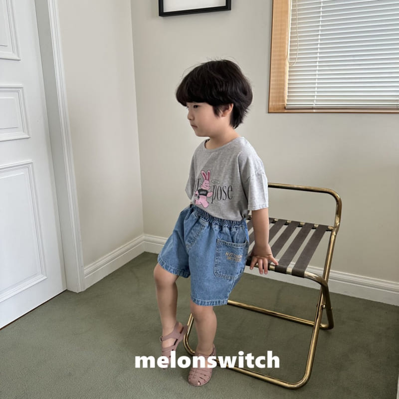 Melon Switch - Korean Children Fashion - #designkidswear - Pink Rabbit Tee - 10