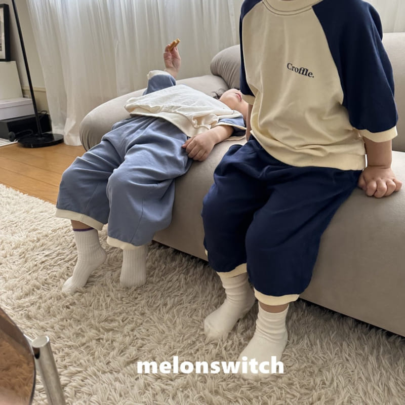 Melon Switch - Korean Children Fashion - #fashionkids - Raglan Top Bottom Set - 11