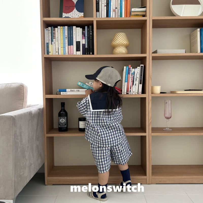 Melon Switch - Korean Children Fashion - #kidsshorts - Sailor Top Bottom Set - 5