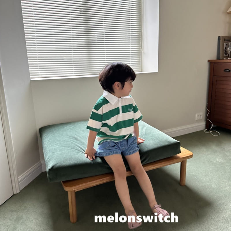 Melon Switch - Korean Children Fashion - #kidsshorts - Don Walk Collar Tee - 9