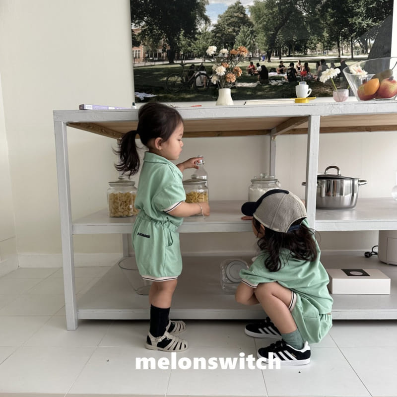 Melon Switch - Korean Children Fashion - #kidsstore - Home Collar Top Bottom Set - 10