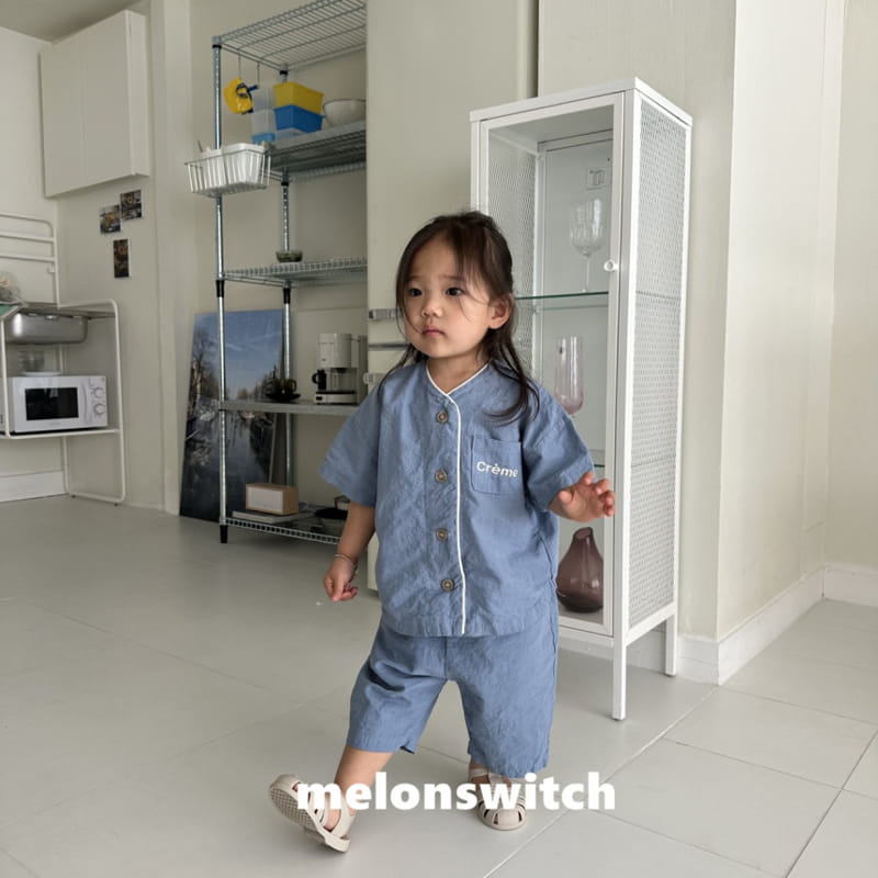 Melon Switch - Korean Children Fashion - #kidzfashiontrend - Cream Linen Top Bottom Set - 6