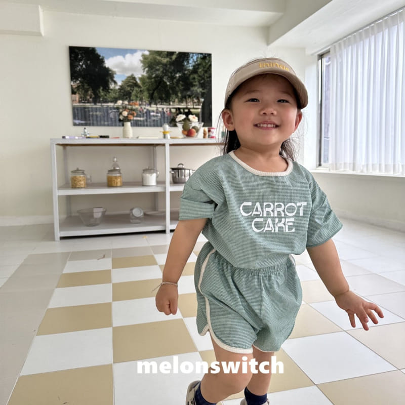 Melon Switch - Korean Children Fashion - #littlefashionista - Carrot Cake Top Bottom Set - 4