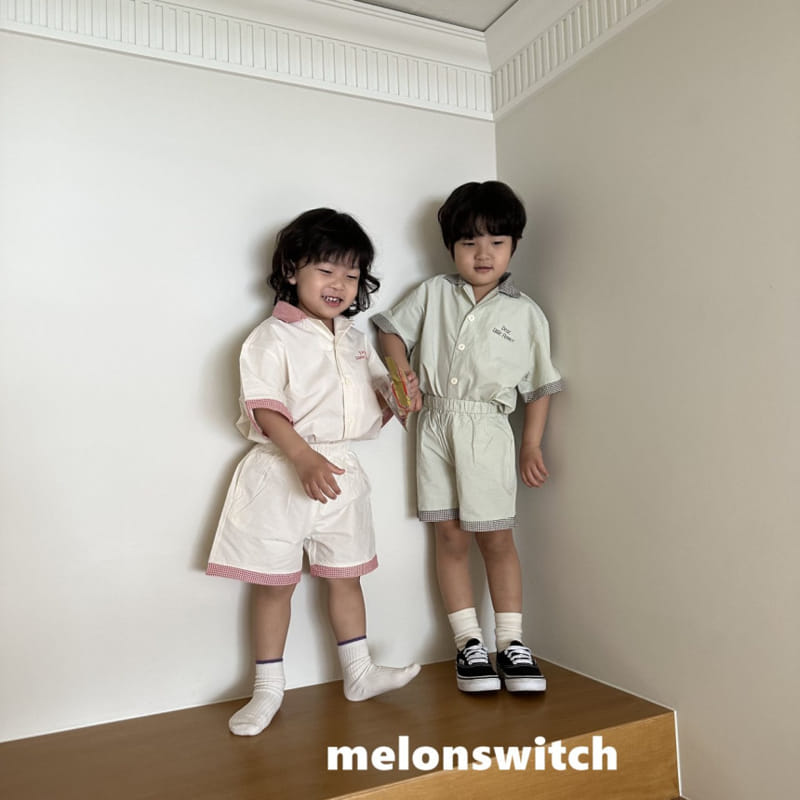 Melon Switch - Korean Children Fashion - #minifashionista - Dear Collar Top bottom Set - 5