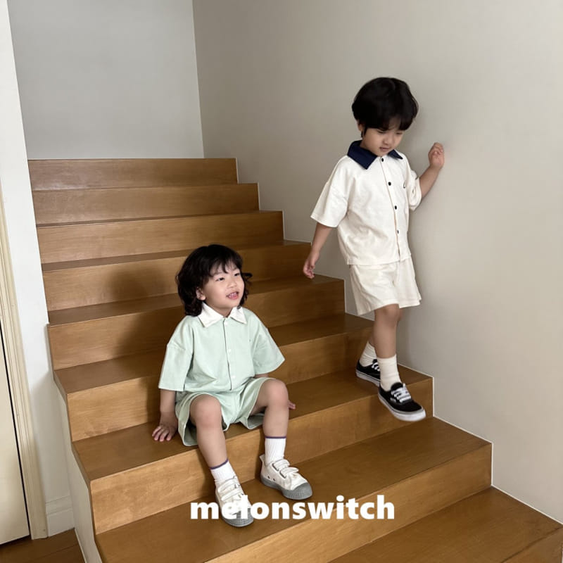 Melon Switch - Korean Children Fashion - #minifashionista - Potata Chip Top Bottom Set - 7