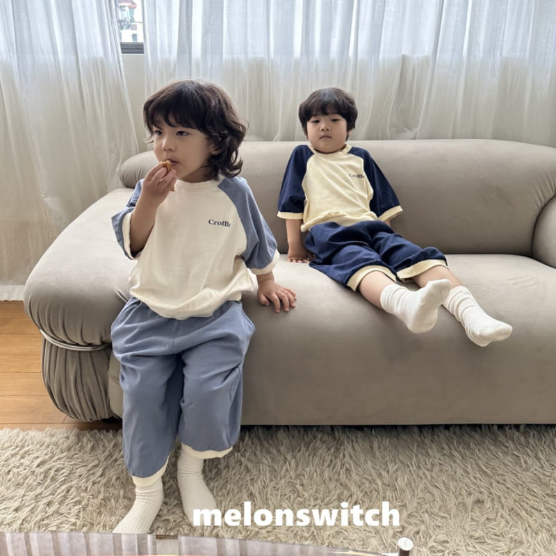 Melon Switch - Korean Children Fashion - #prettylittlegirls - Raglan Top Bottom Set - 3