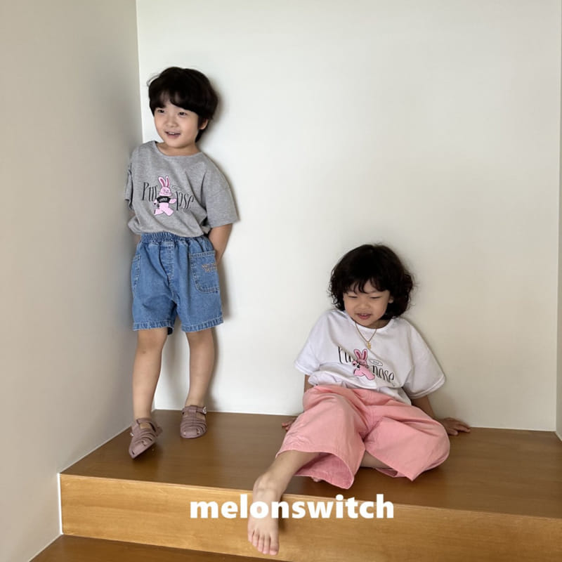 Melon Switch - Korean Children Fashion - #stylishchildhood - Pink Rabbit Tee - 7
