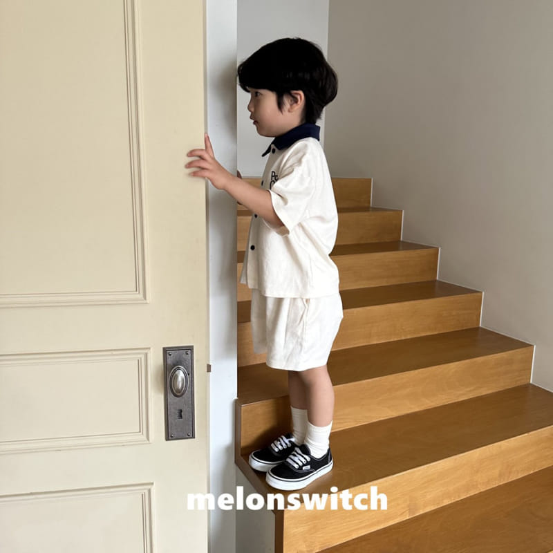 Melon Switch - Korean Children Fashion - #todddlerfashion - Potata Chip Top Bottom Set - 9