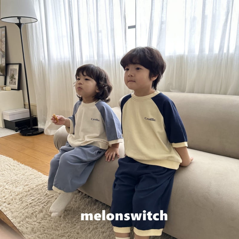 Melon Switch - Korean Children Fashion - #toddlerclothing - Raglan Top Bottom Set - 5