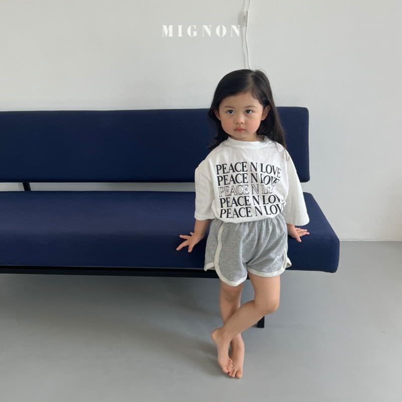 Mignon - Korean Children Fashion - #discoveringself - Piece And Love Tee - 9