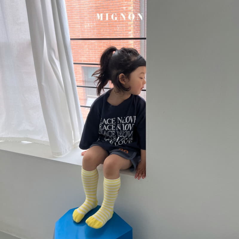 Mignon - Korean Children Fashion - #fashionkids - Piece And Love Tee - 10