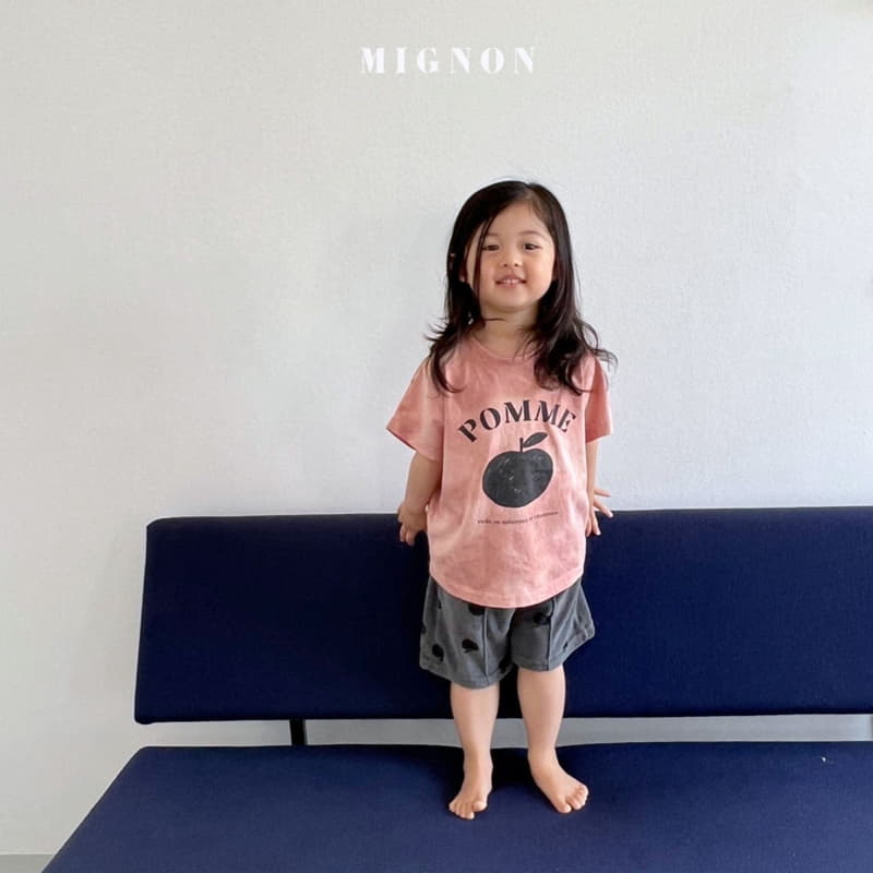 Mignon - Korean Children Fashion - #kidzfashiontrend - Apple Dolmon Tee - 3