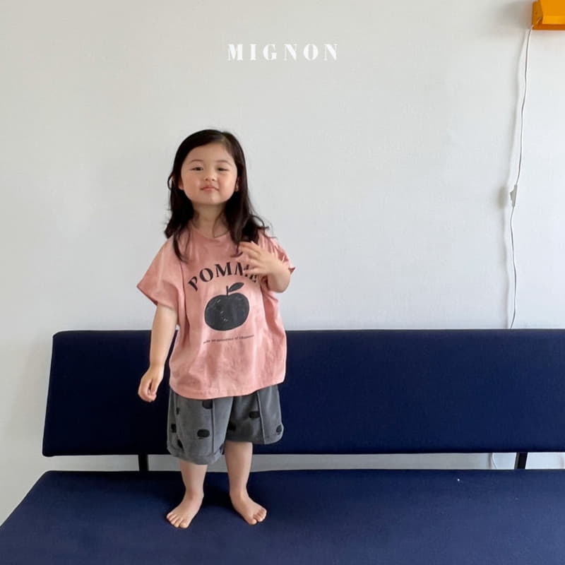 Mignon - Korean Children Fashion - #littlefashionista - Apple Dolmon Tee - 5