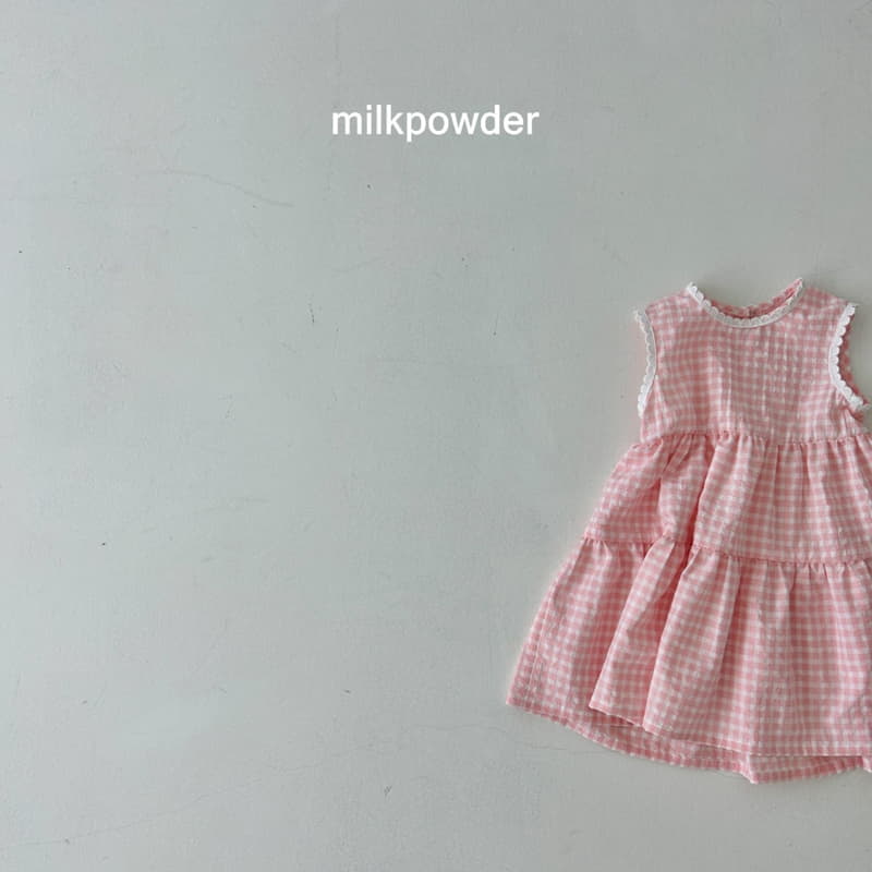Milk Powder - Korean Children Fashion - #Kfashion4kids - Check One-piece - 9
