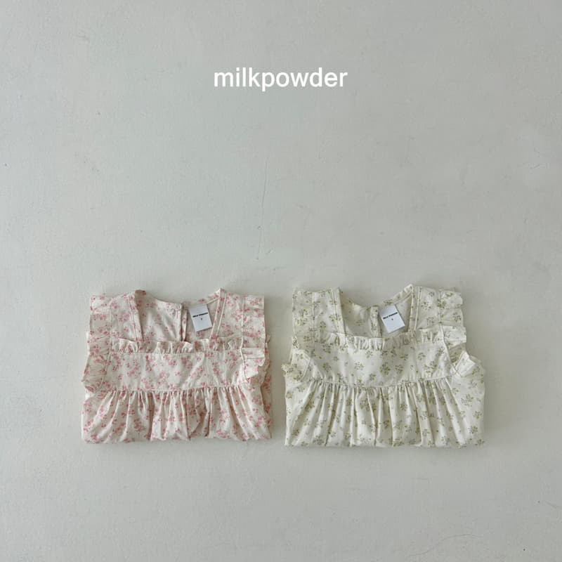 Milk Powder - Korean Children Fashion - #discoveringself - Herb One-piece - 5