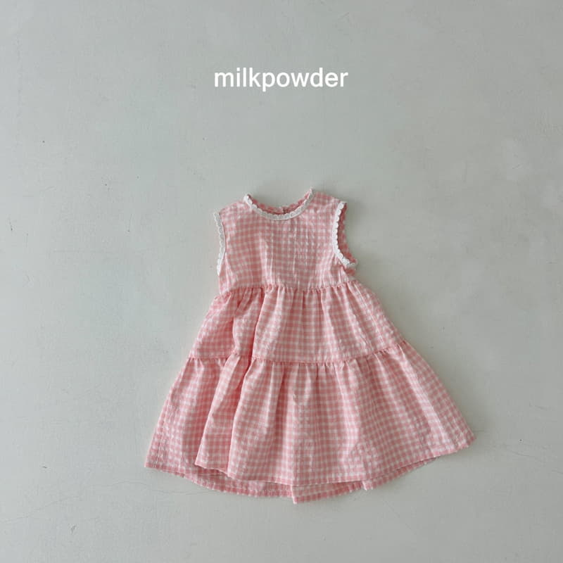 Milk Powder - Korean Children Fashion - #kidzfashiontrend - Check One-piece - 8
