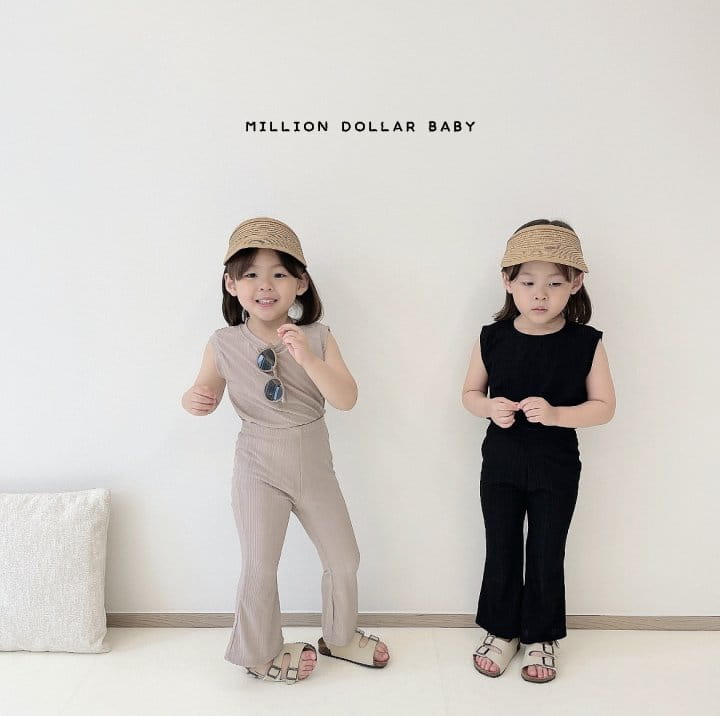 Million Dollar Baby - Korean Children Fashion - #childofig - Class Pants Top Bottom Set