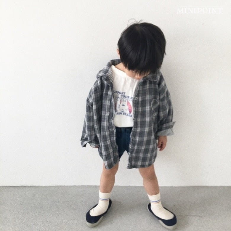 Minipoint - Korean Children Fashion - #minifashionista - Bear Tee - 2