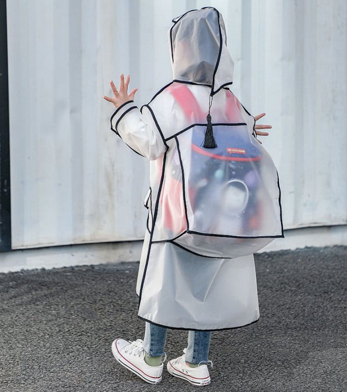 Miso - Korean Children Fashion - #Kfashion4kids - White Raincoat - 3