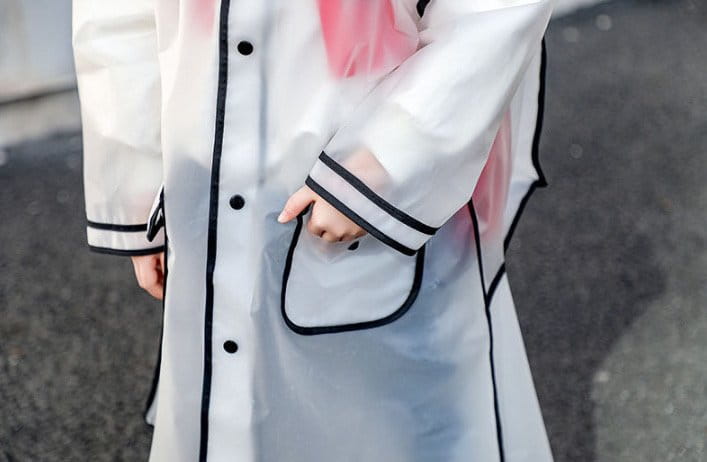 Miso - Korean Children Fashion - #magicofchildhood - White Raincoat - 5
