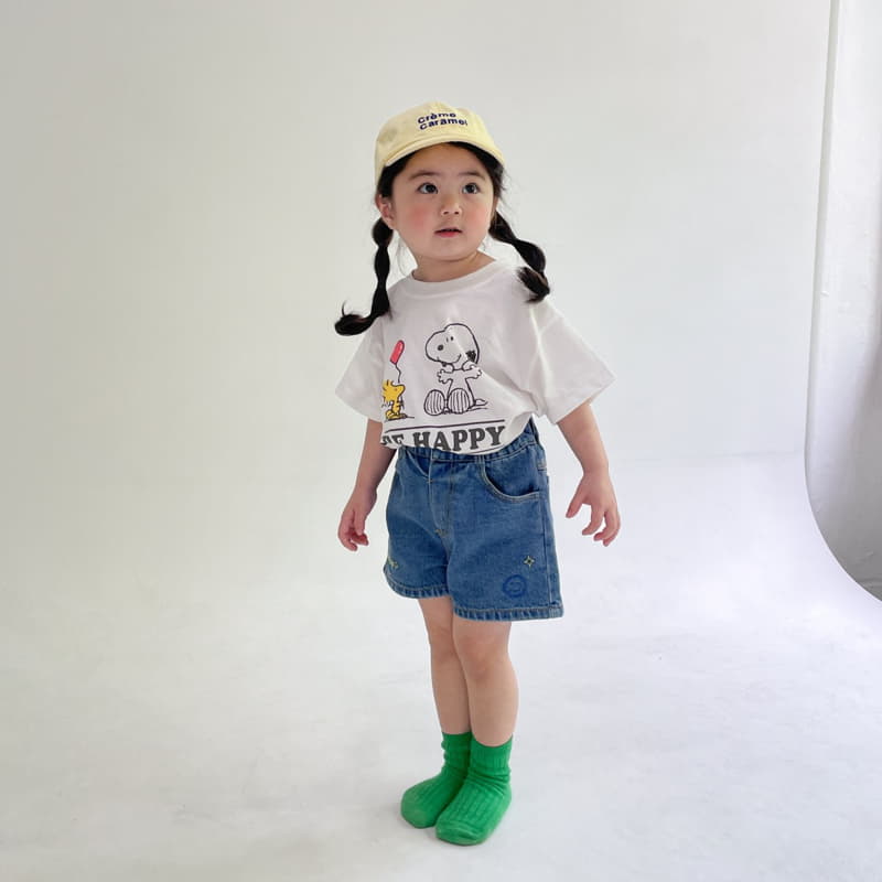 Momo Ann - Korean Children Fashion - #childofig - Smile Jeans Shorts - 8