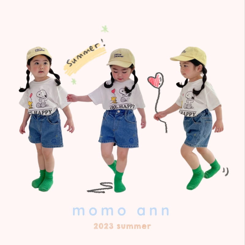 Momo Ann - Korean Children Fashion - #discoveringself - Smile Jeans Shorts - 11