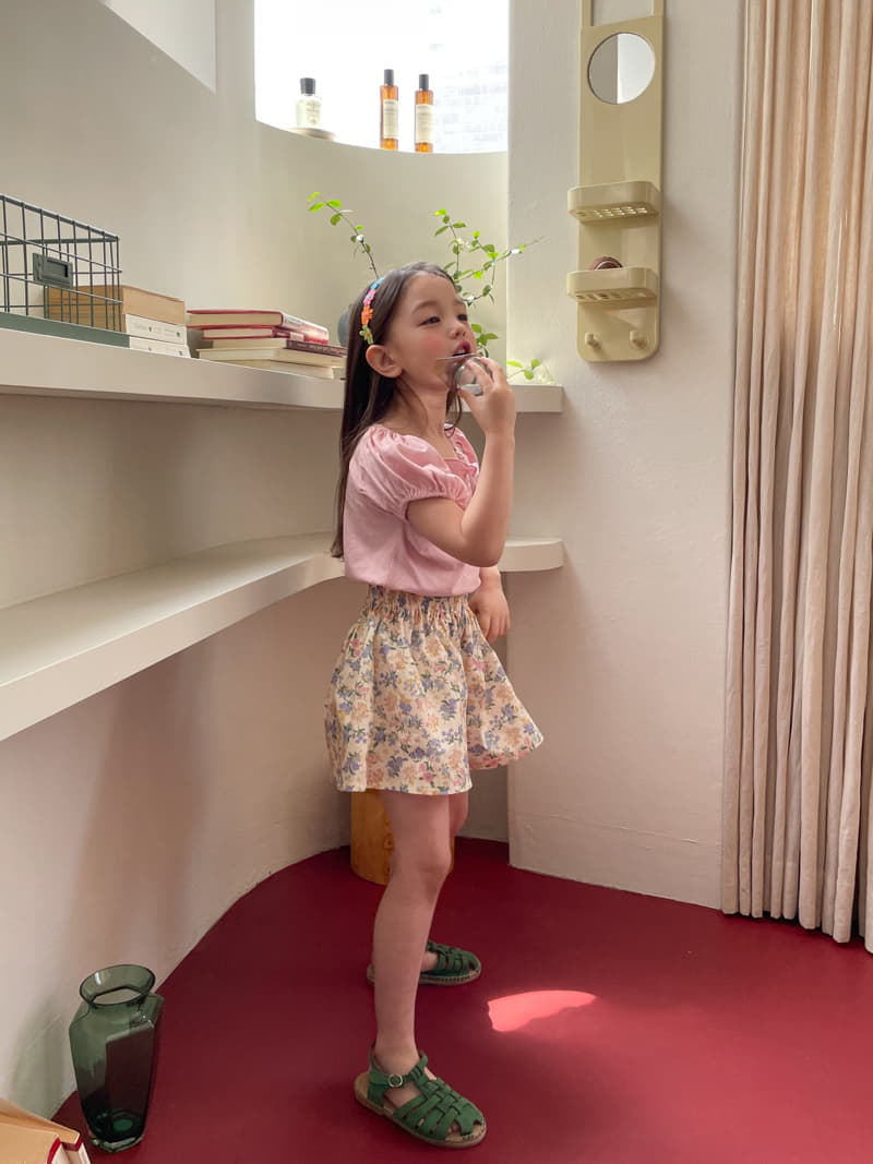 Momo Ann - Korean Children Fashion - #kidsshorts - Smocked Tee - 3