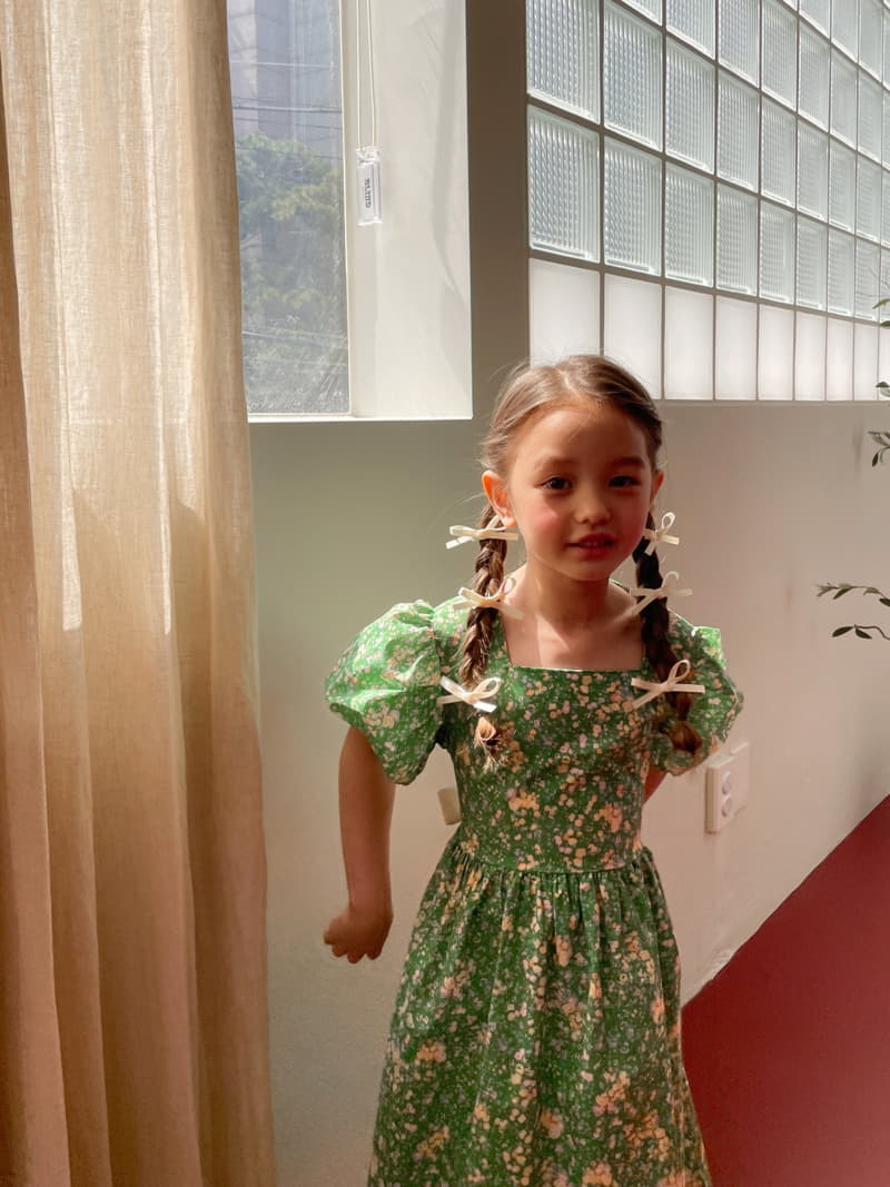 Momo Ann - Korean Children Fashion - #kidzfashiontrend - Ribbon One-piece - 3