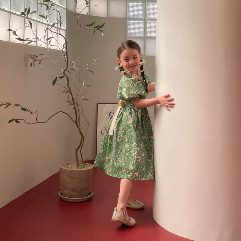 Momo Ann - Korean Children Fashion - #littlefashionista - Ribbon One-piece - 5