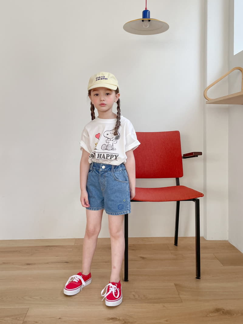 Momo Ann - Korean Children Fashion - #minifashionista - Smile Jeans Shorts - 4
