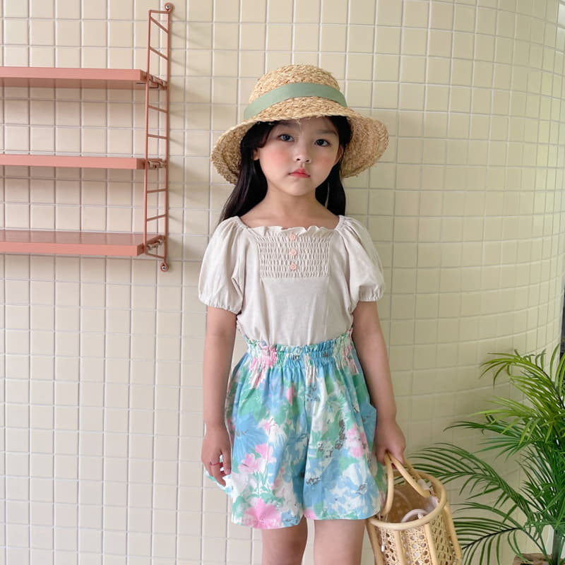 Momo Ann - Korean Children Fashion - #toddlerclothing - Smocked Tee - 12