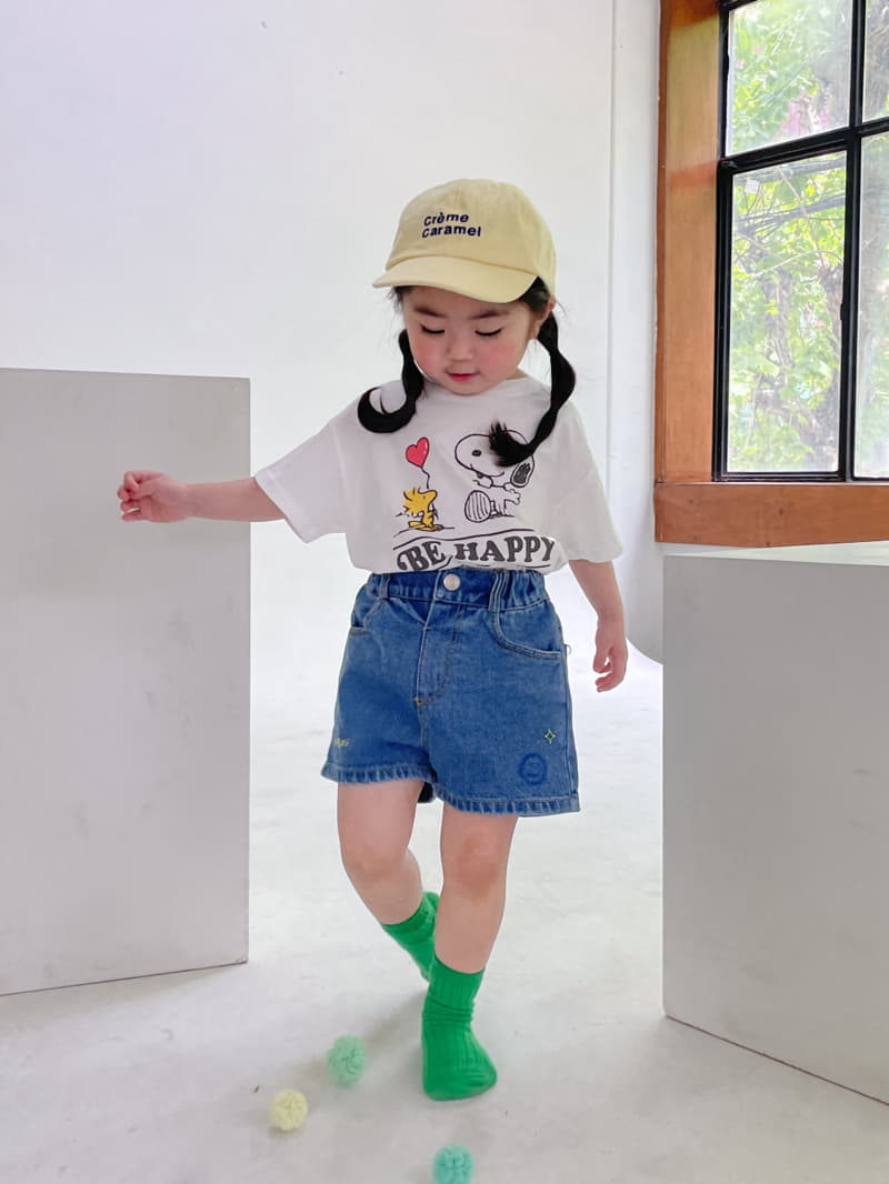Momo Ann - Korean Children Fashion - #toddlerclothing - Smile Jeans Shorts - 6